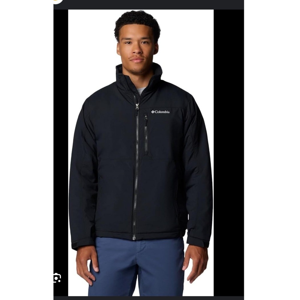 Columbia Sportswear Men's Black Fleece Lined Full Zip Jacket Size‎ S